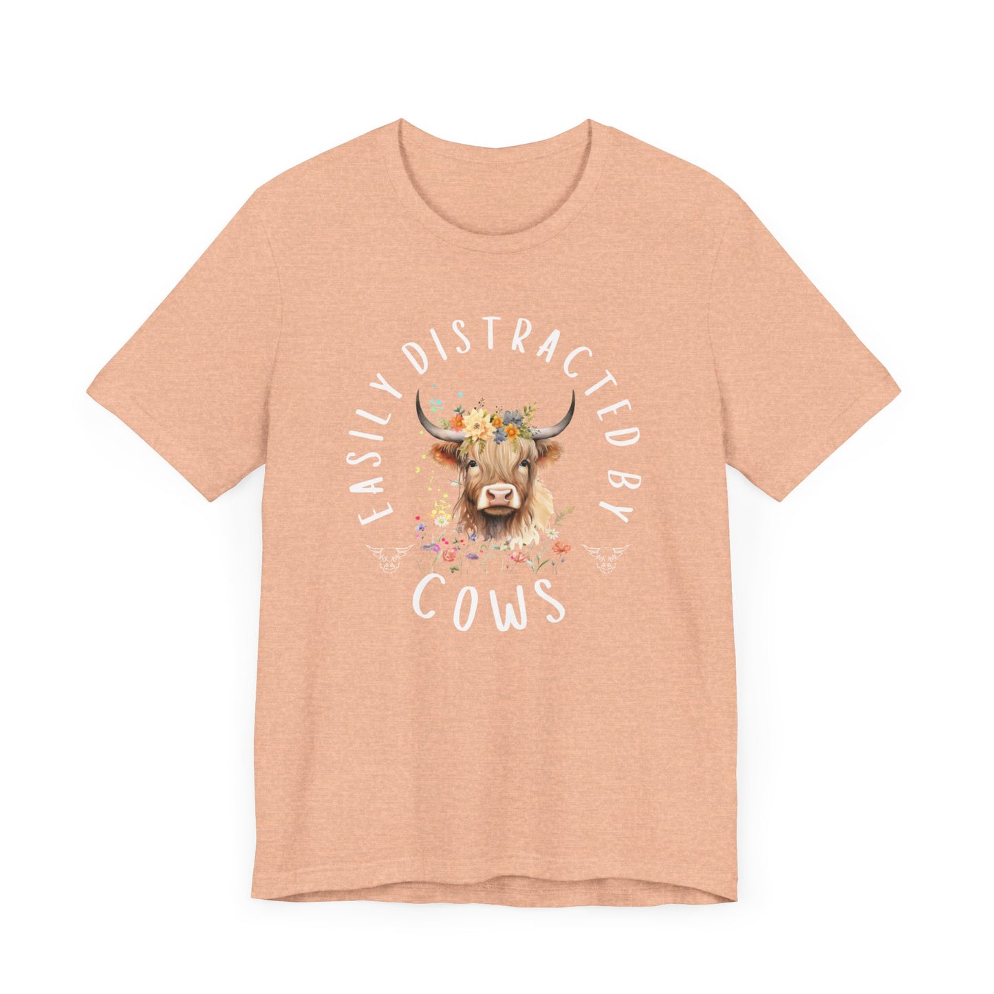 Easily Distracted By Cows - Unisex Jersey Short Sleeve Tee