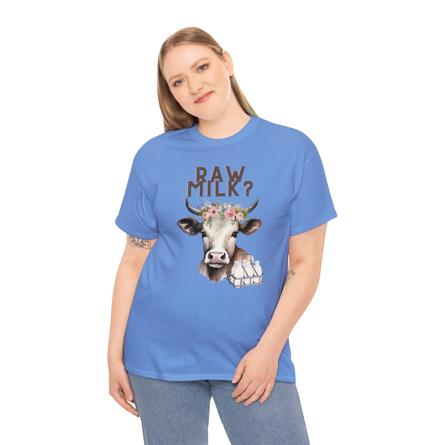 Raw Milk? - Unisex Heavy Cotton Tee