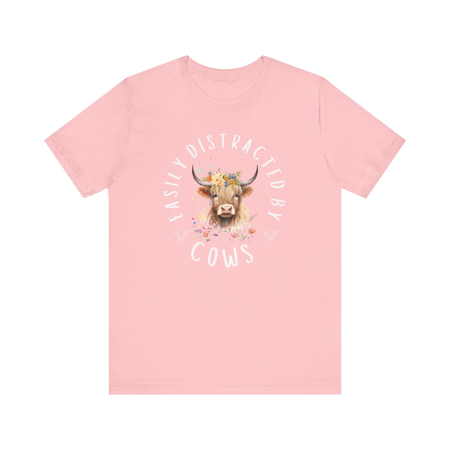 Easily Distracted By Cows - Unisex Jersey Short Sleeve Tee