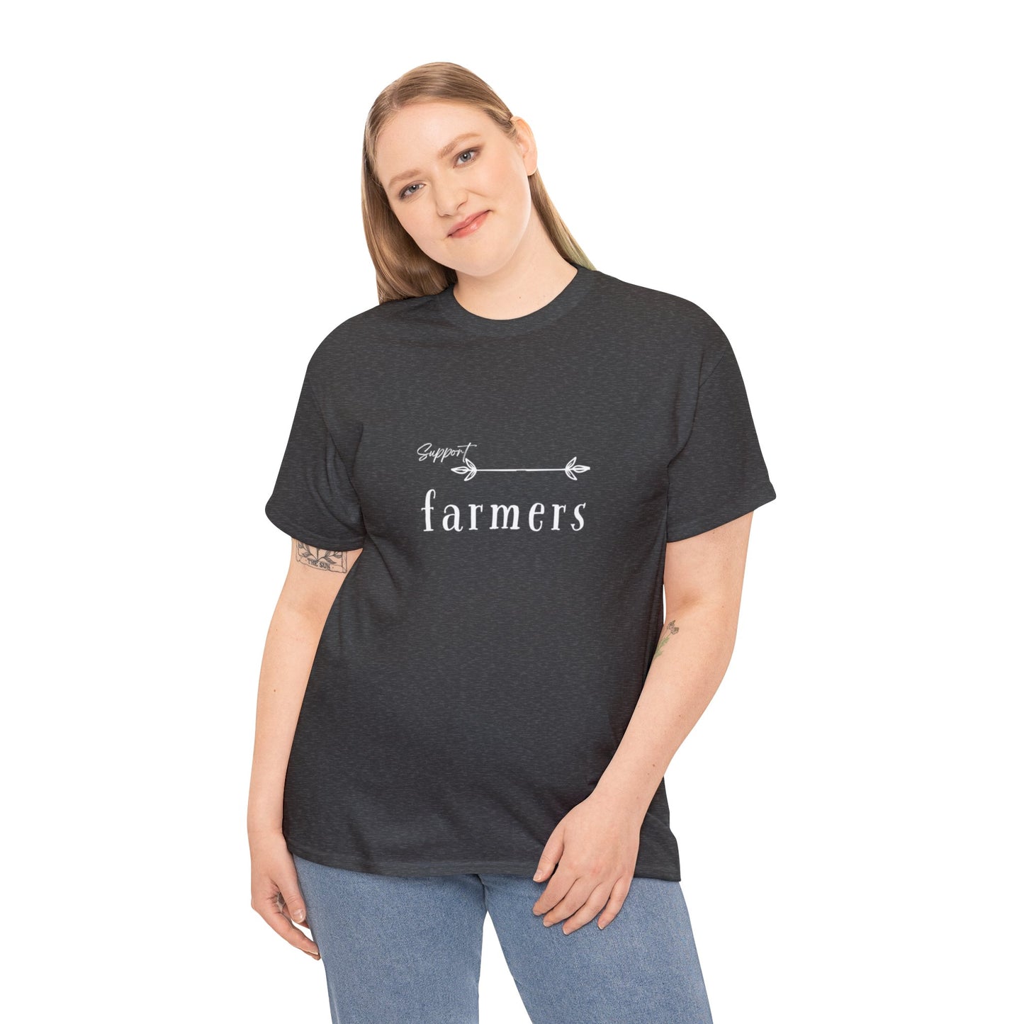 Support Farmers - Unisex Heavy Cotton Tee