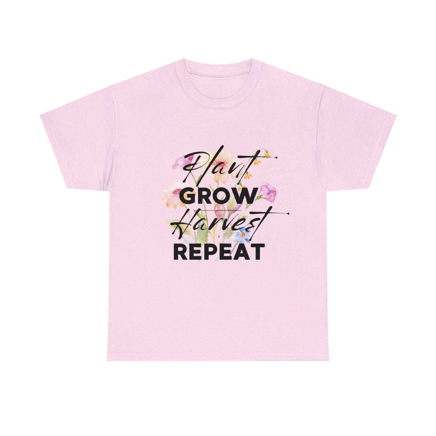 Plant. Grow. Harvest. Repeat. - Unisex Heavy Cotton Tee