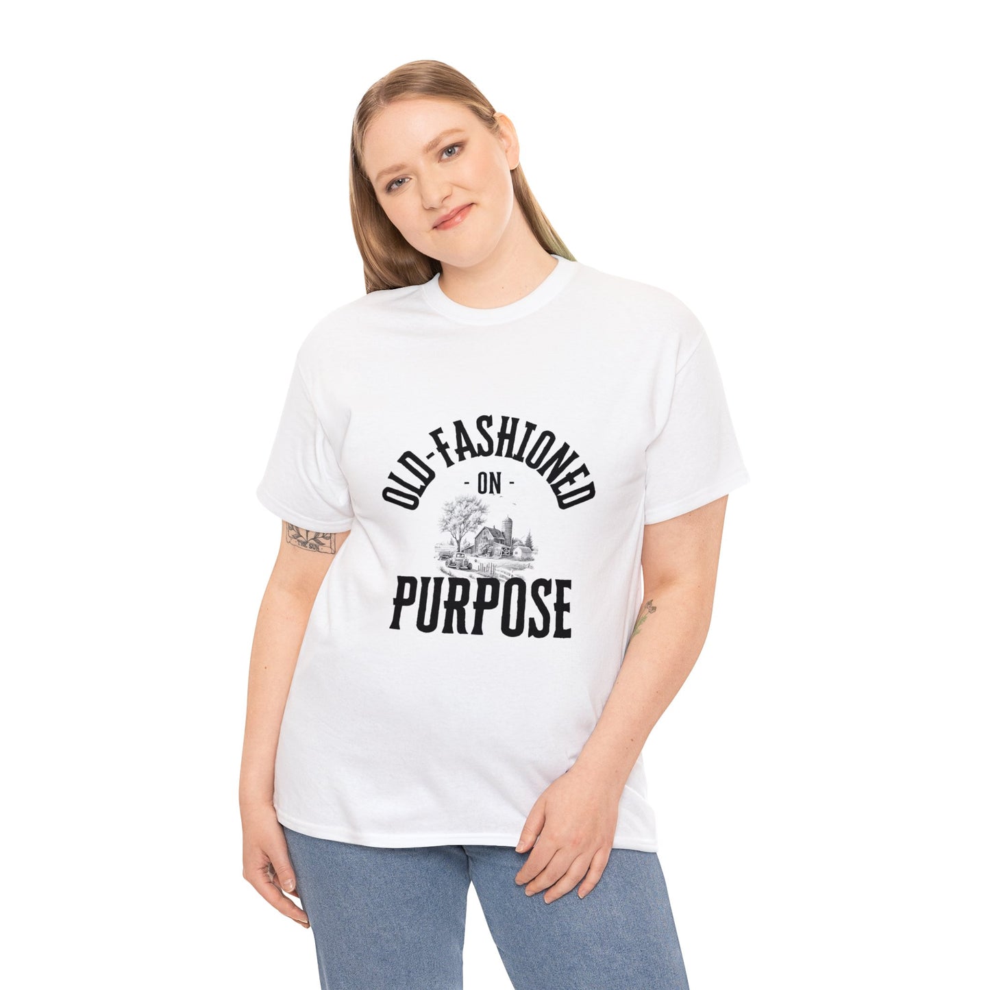 Old-Fashioned On Purpose - Unisex Heavy Cotton Tee