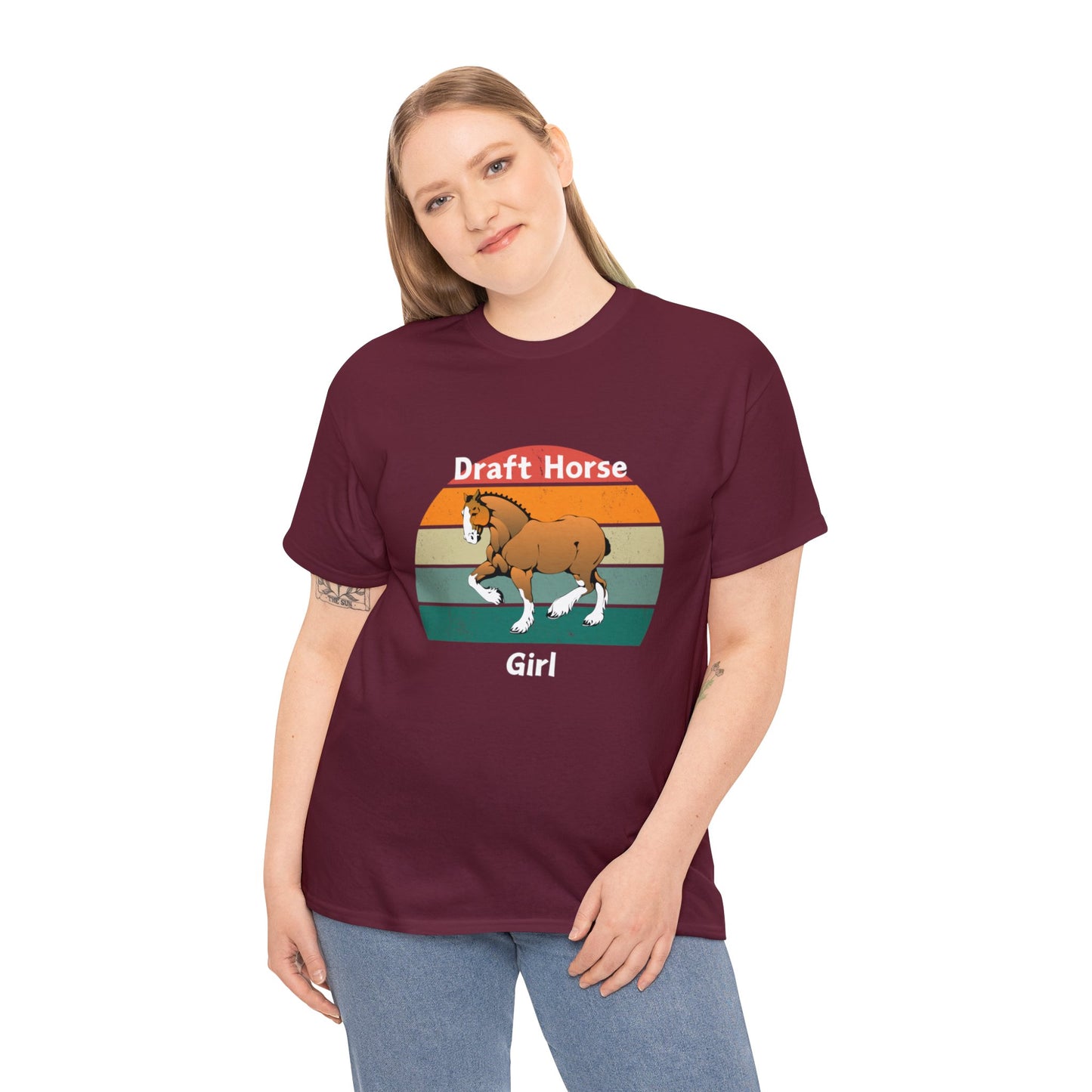 Draft Horse Girl - Unisex Heavy Cotton Tee