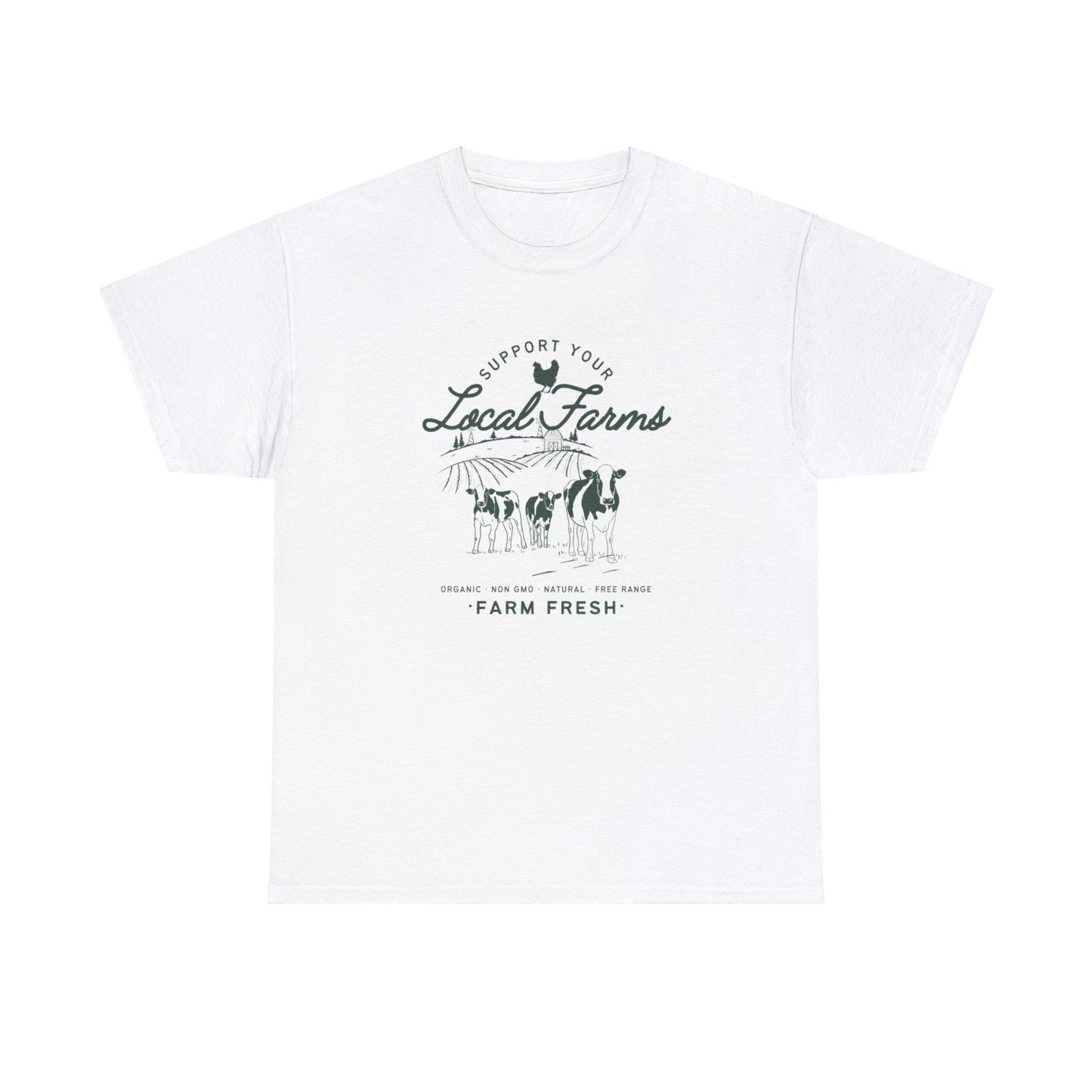 Support Your Local Farms - Unisex Heavy Cotton Tee