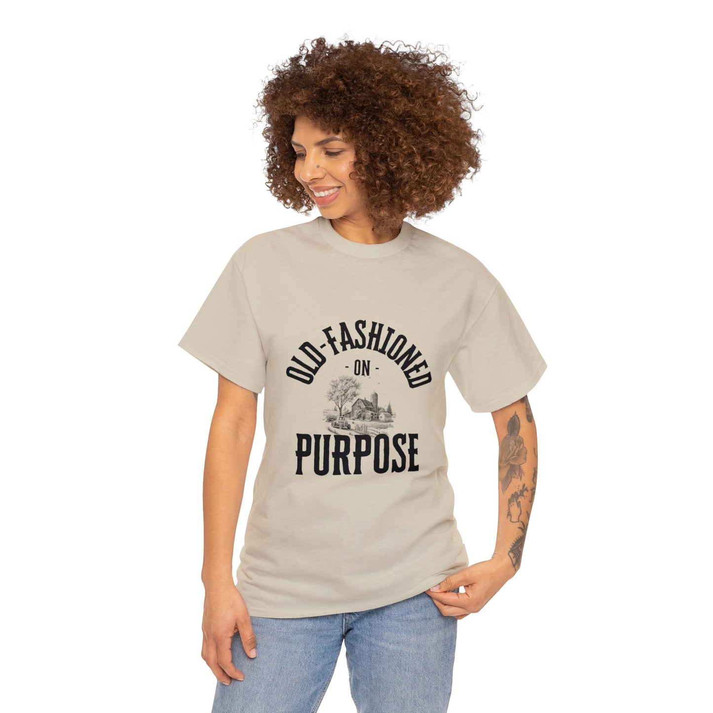 Old-Fashioned On Purpose - Unisex Heavy Cotton Tee