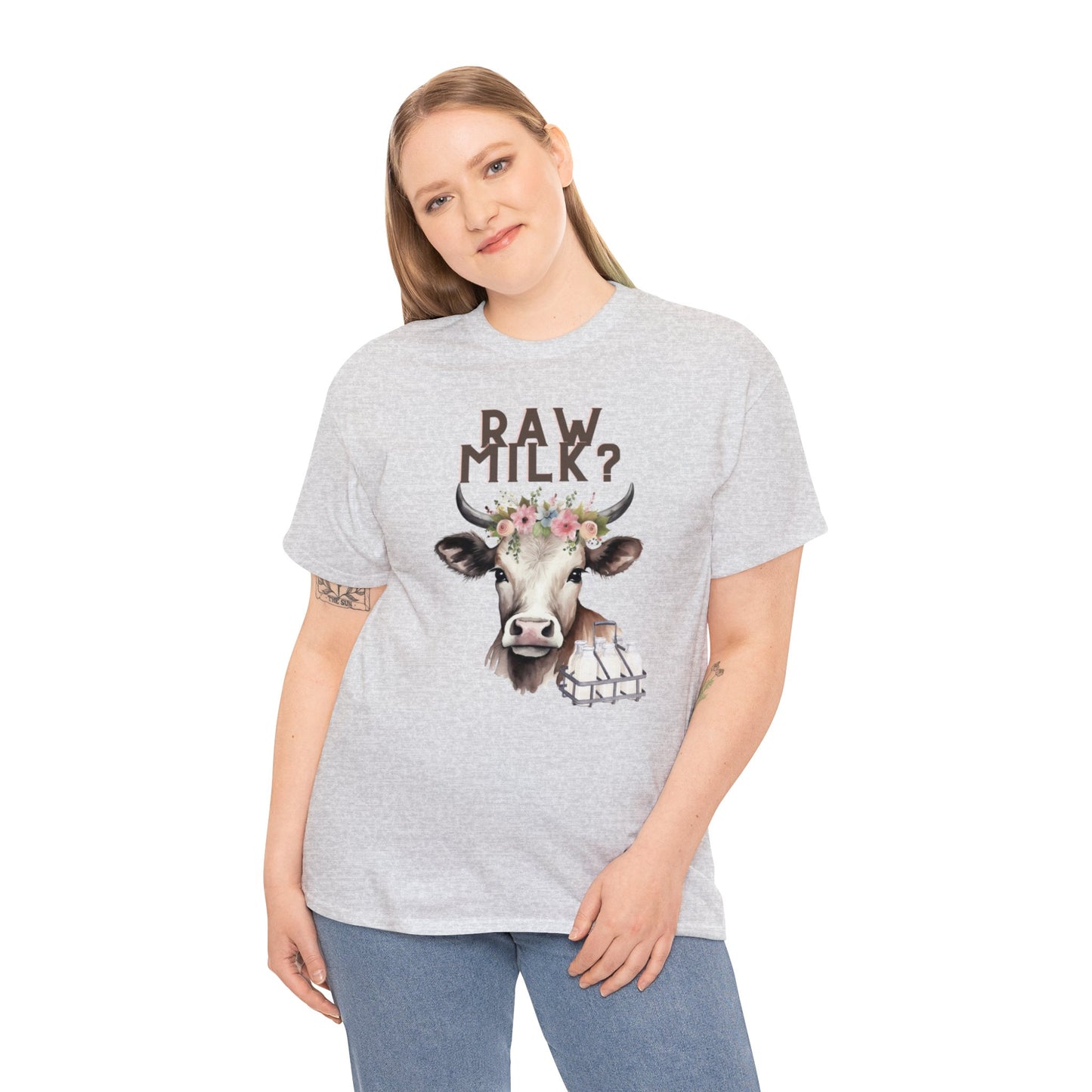 Raw Milk? - Unisex Heavy Cotton Tee