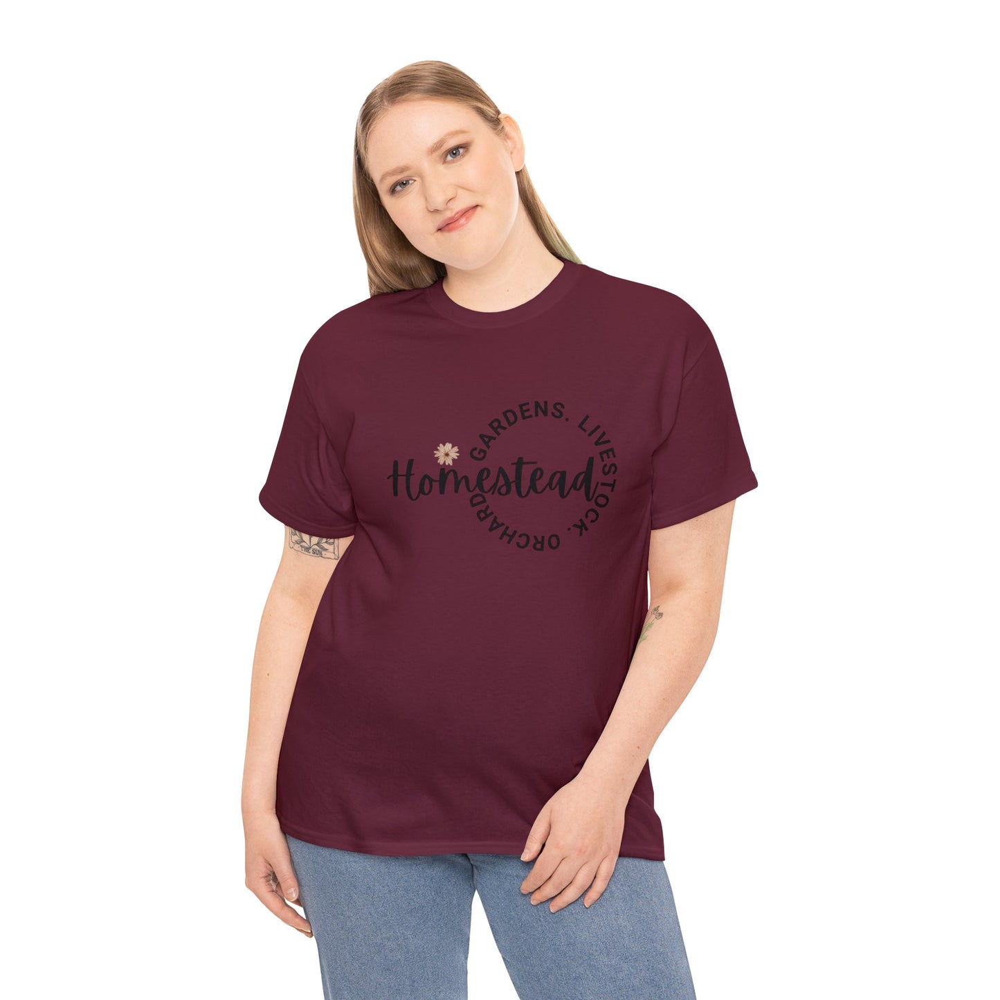 Gardens. Livestock. Orchard. Homestead - Unisex Heavy Cotton Tee