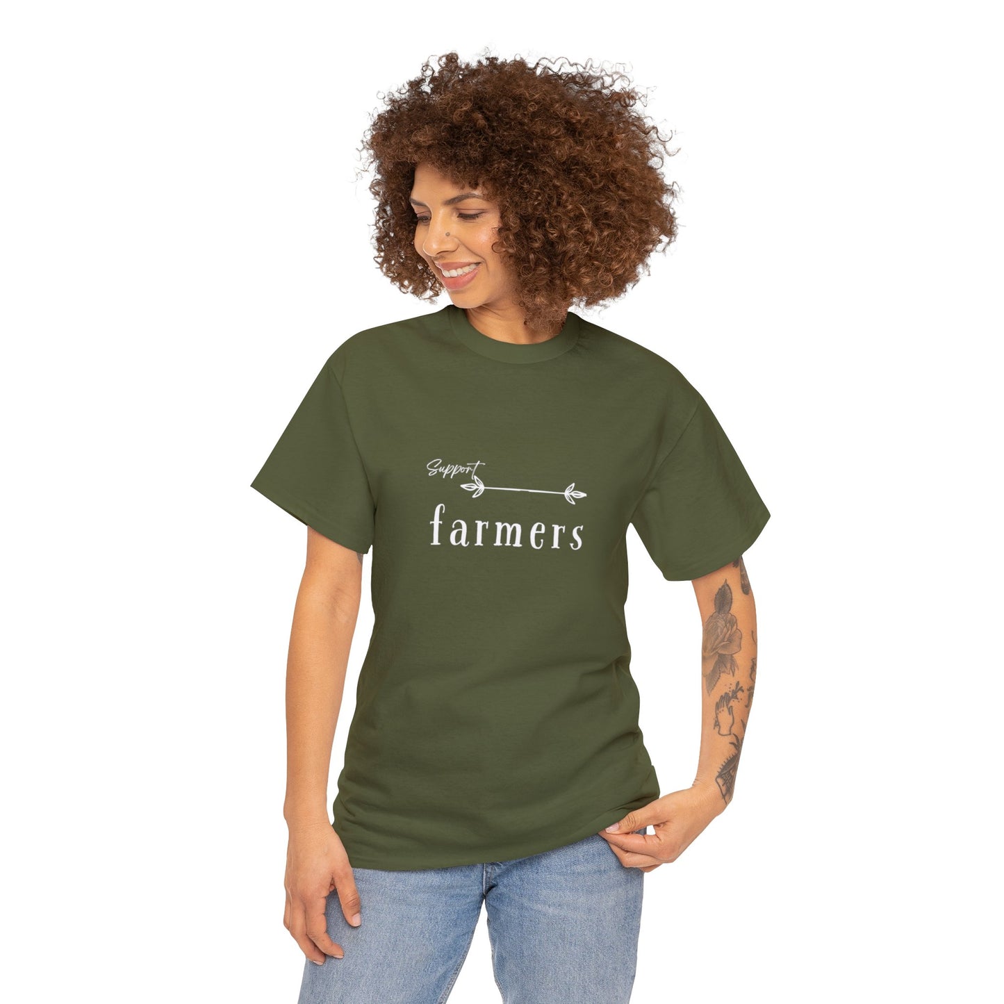 Support Farmers - Unisex Heavy Cotton Tee