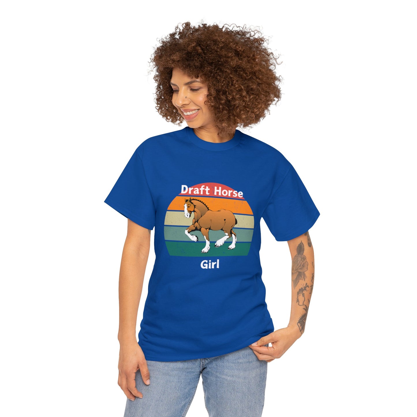 Draft Horse Girl - Unisex Heavy Cotton Tee