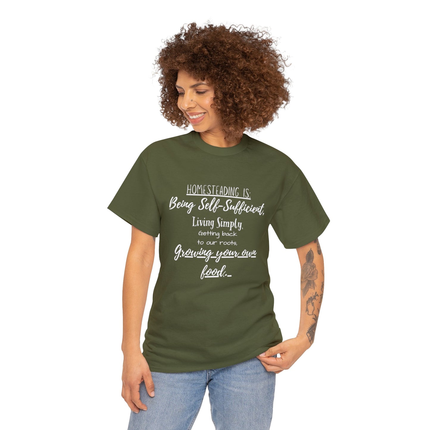 Homesteading Is - Unisex Heavy Cotton Tee