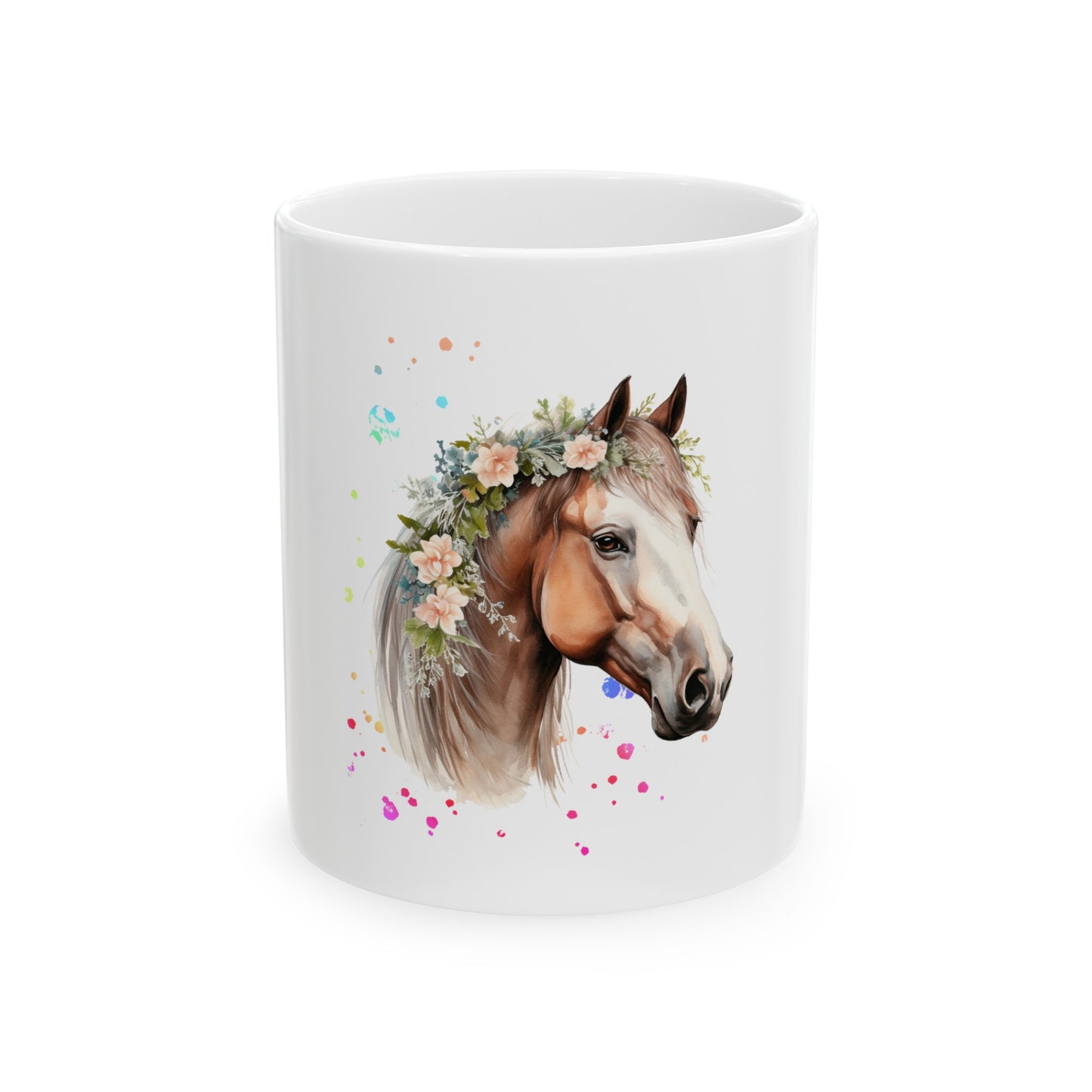 Watercolor Horse - Ceramic Mug 11oz