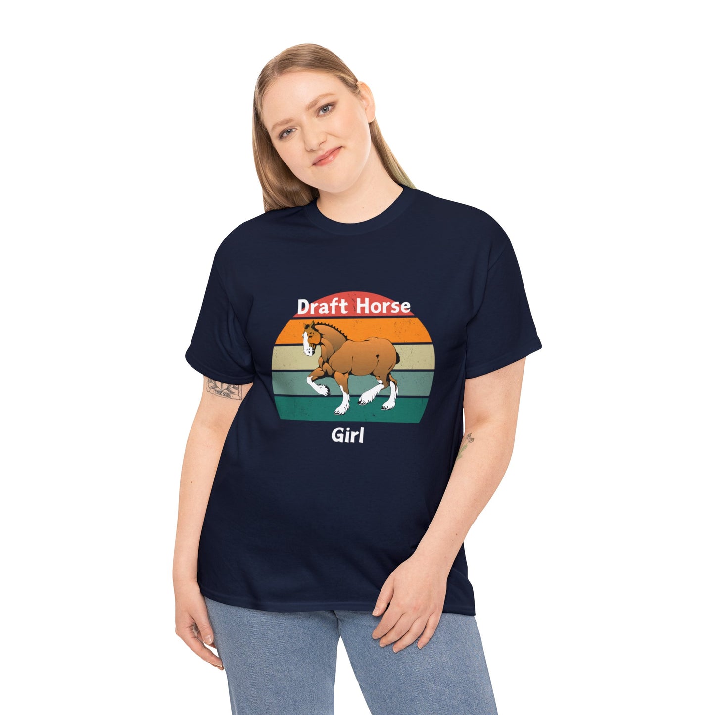 Draft Horse Girl - Unisex Heavy Cotton Tee