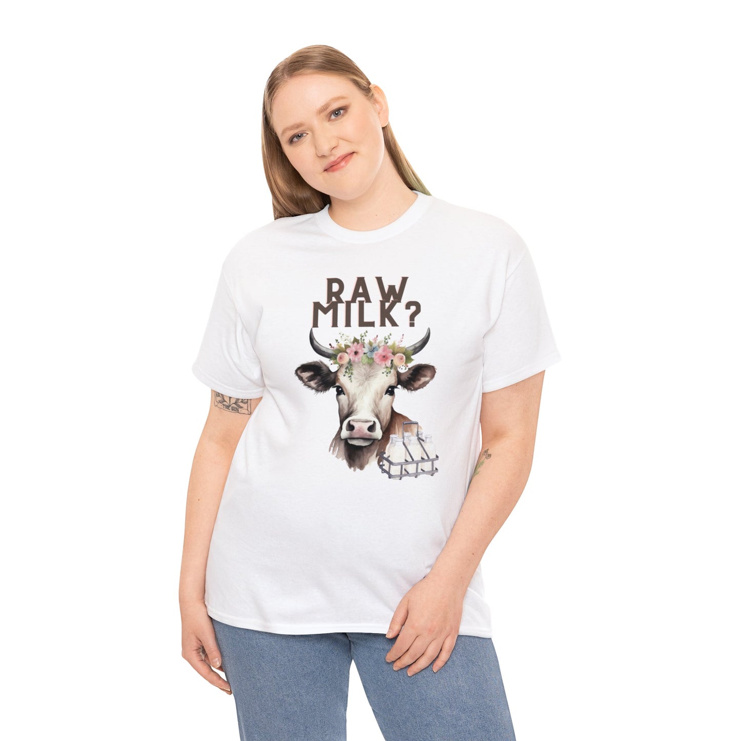 Raw Milk? - Unisex Heavy Cotton Tee