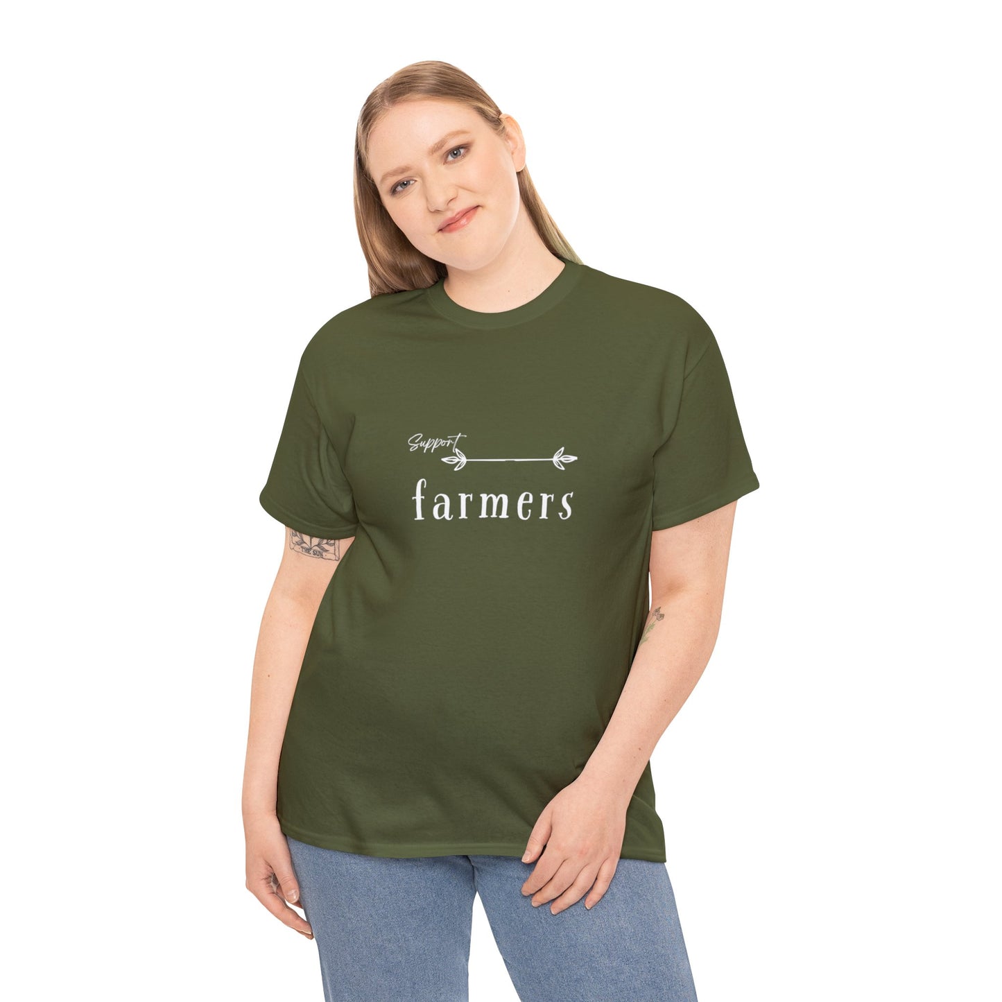 Support Farmers - Unisex Heavy Cotton Tee