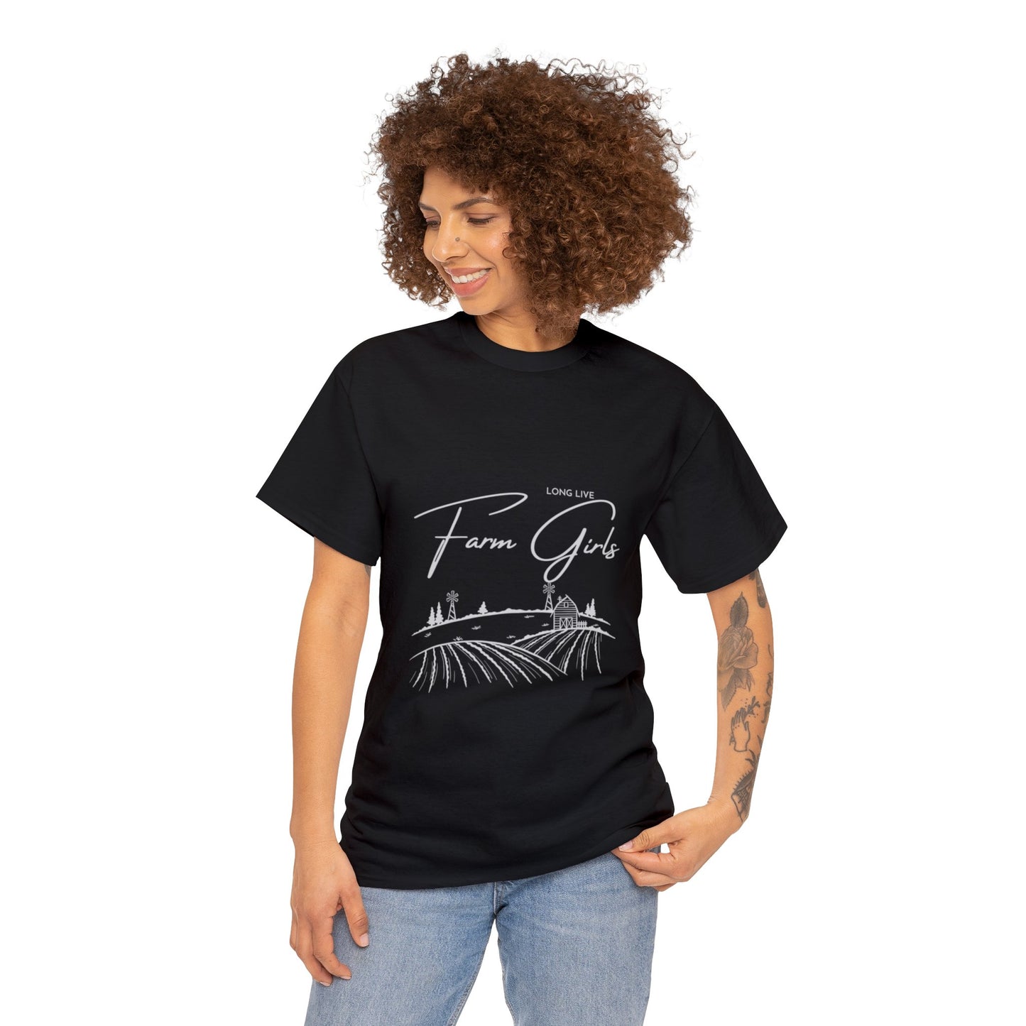 Long Live Farm Girls - Unisex Heavy Cotton Tee