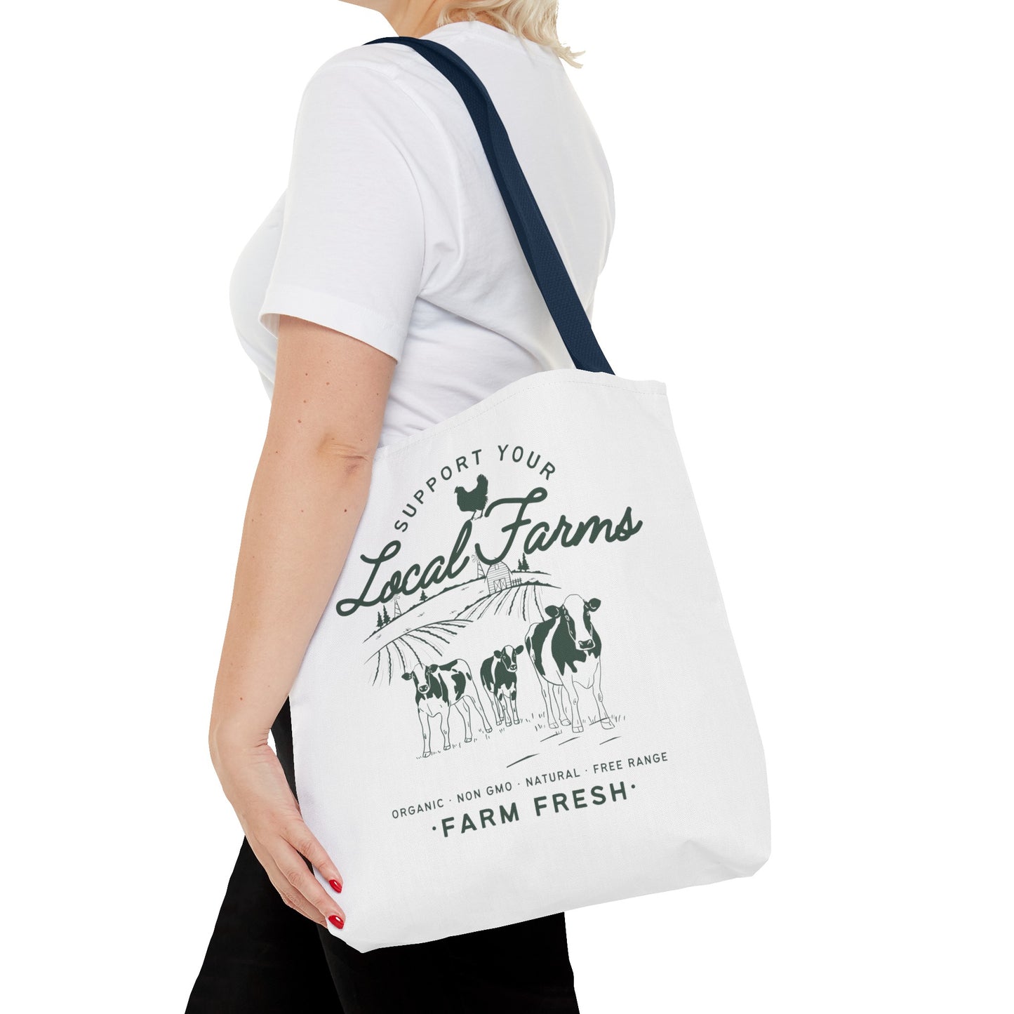 Support Your Local Farms - Tote Bag (AOP)