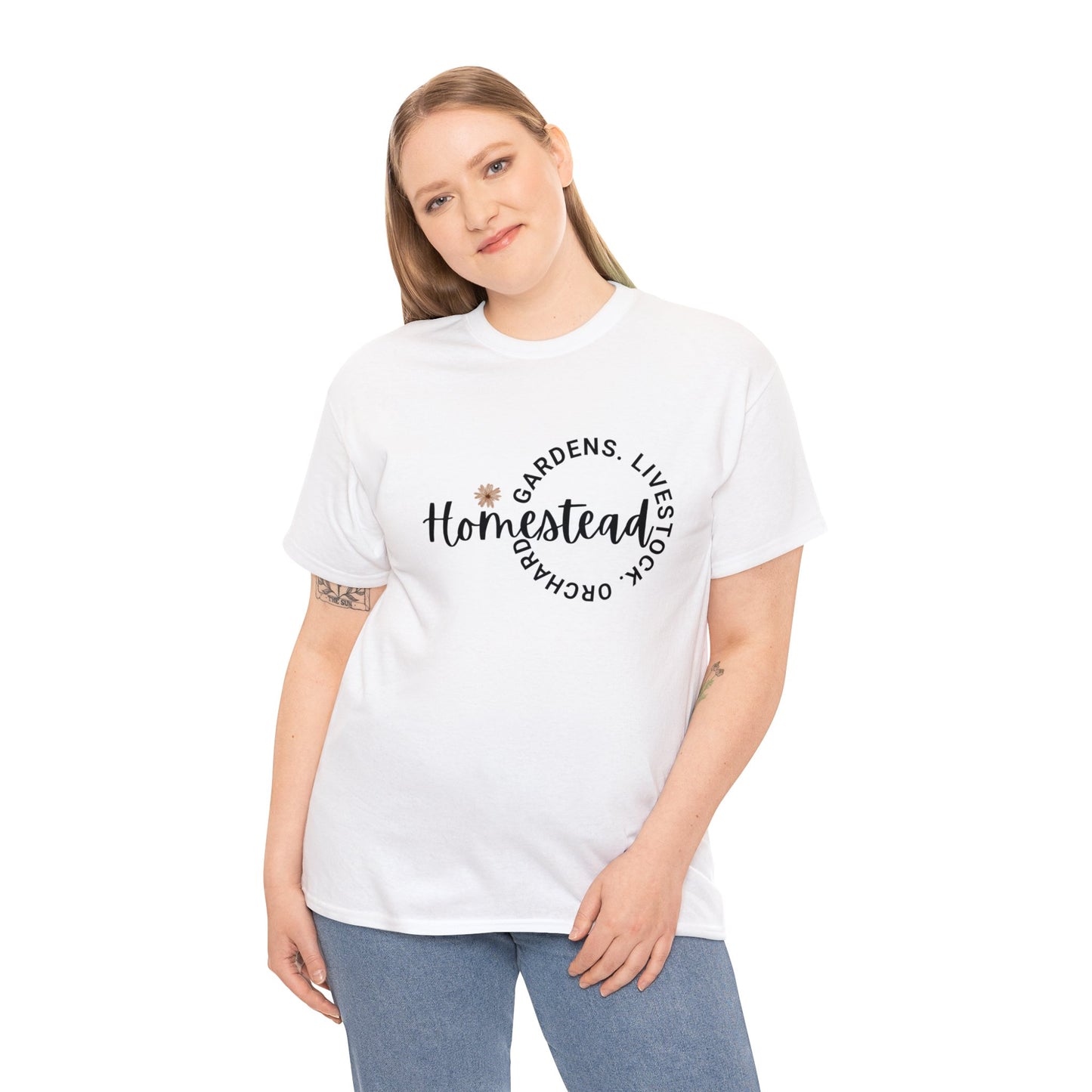 Gardens. Livestock. Orchard. Homestead - Unisex Heavy Cotton Tee