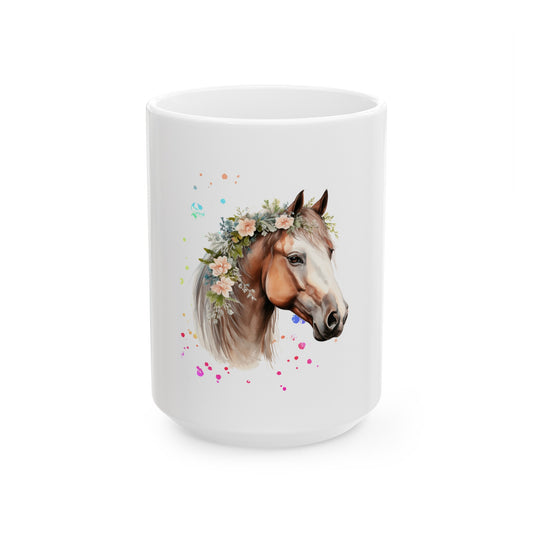 Watercolor Horse - Ceramic Mug 11oz