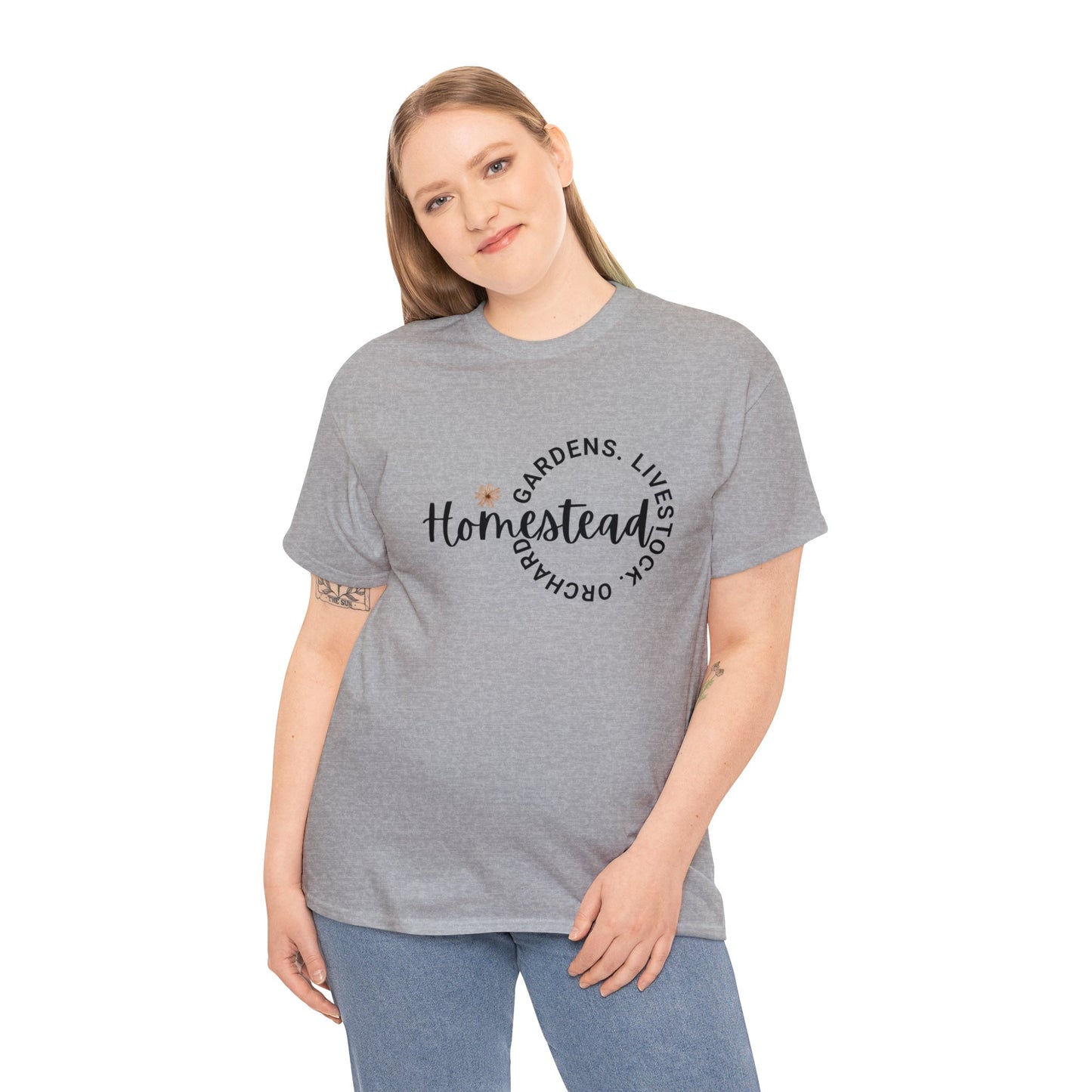 Gardens. Livestock. Orchard. Homestead - Unisex Heavy Cotton Tee