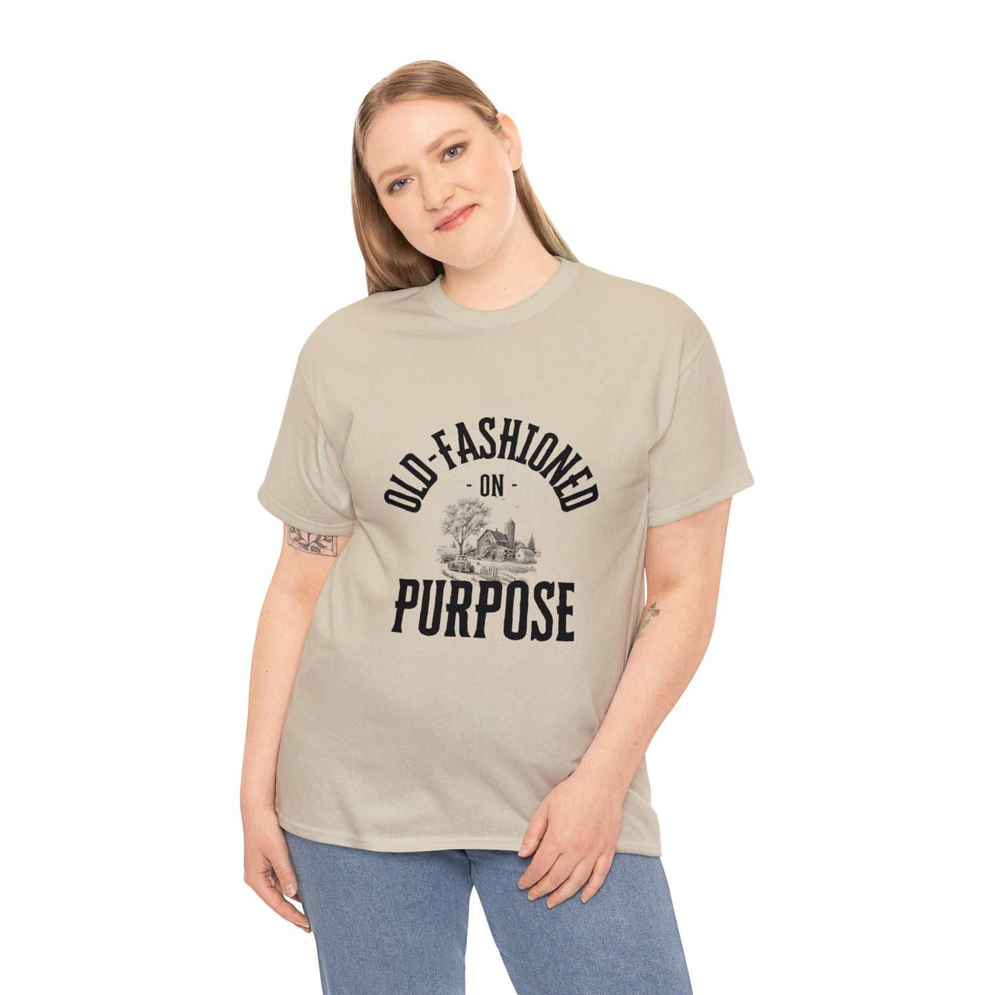 Old-Fashioned On Purpose - Unisex Heavy Cotton Tee