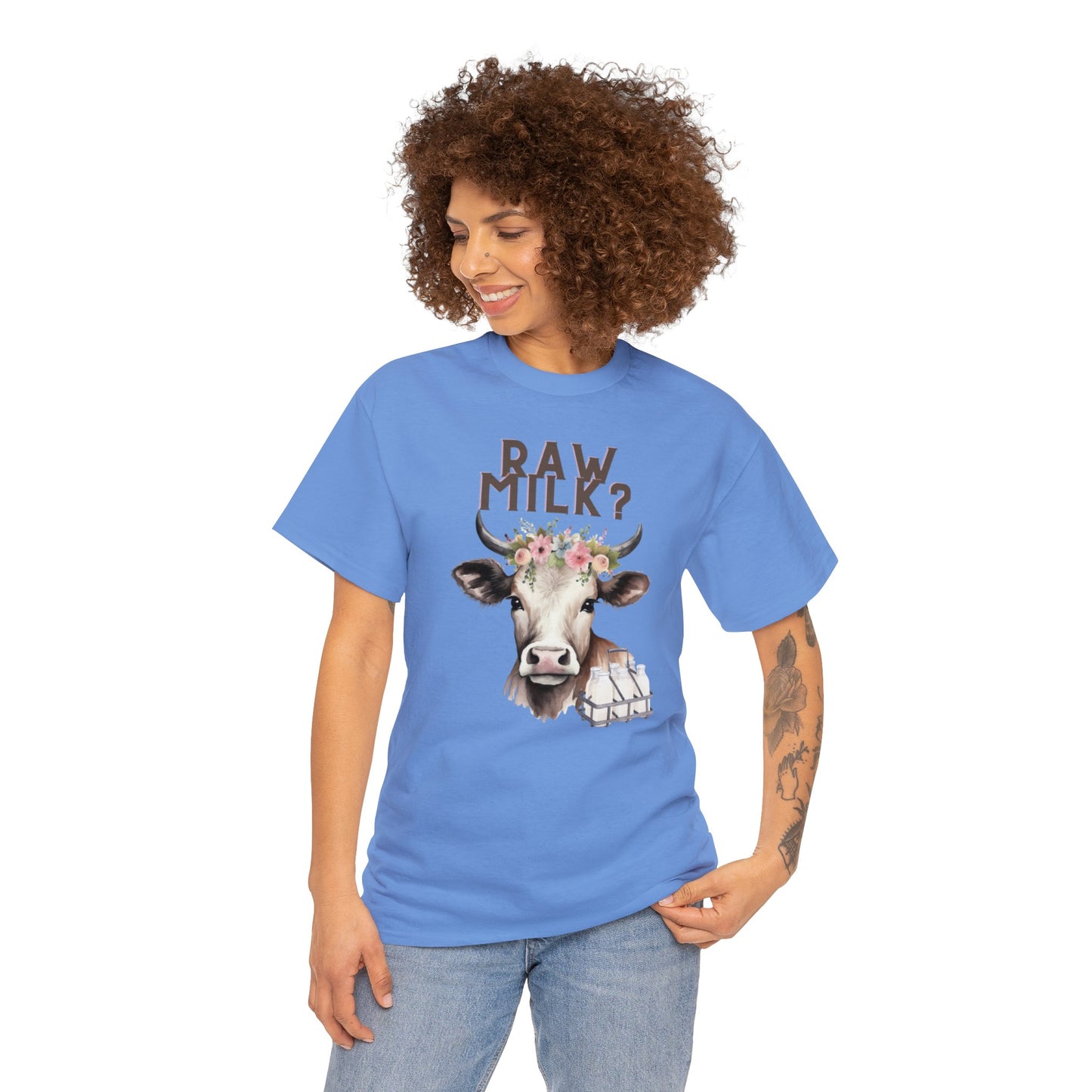 Raw Milk? - Unisex Heavy Cotton Tee