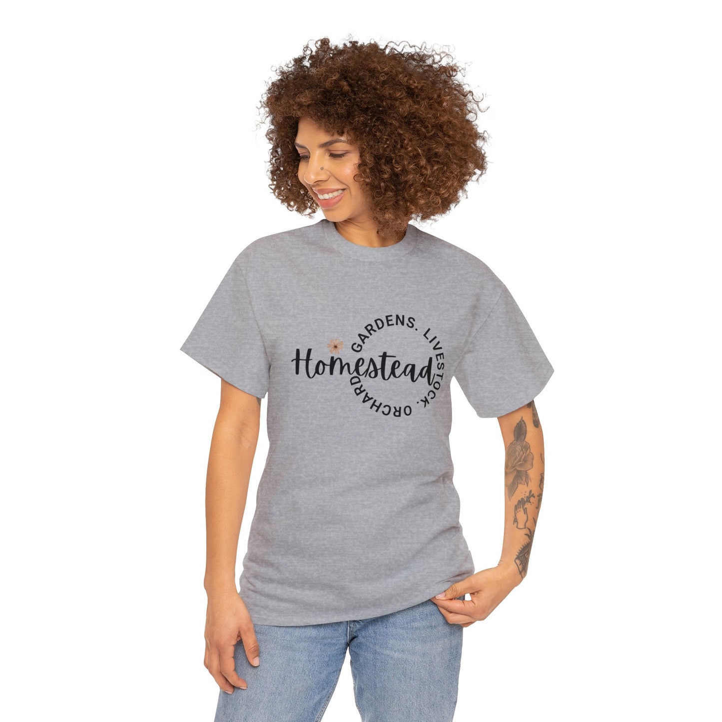 Gardens. Livestock. Orchard. Homestead - Unisex Heavy Cotton Tee