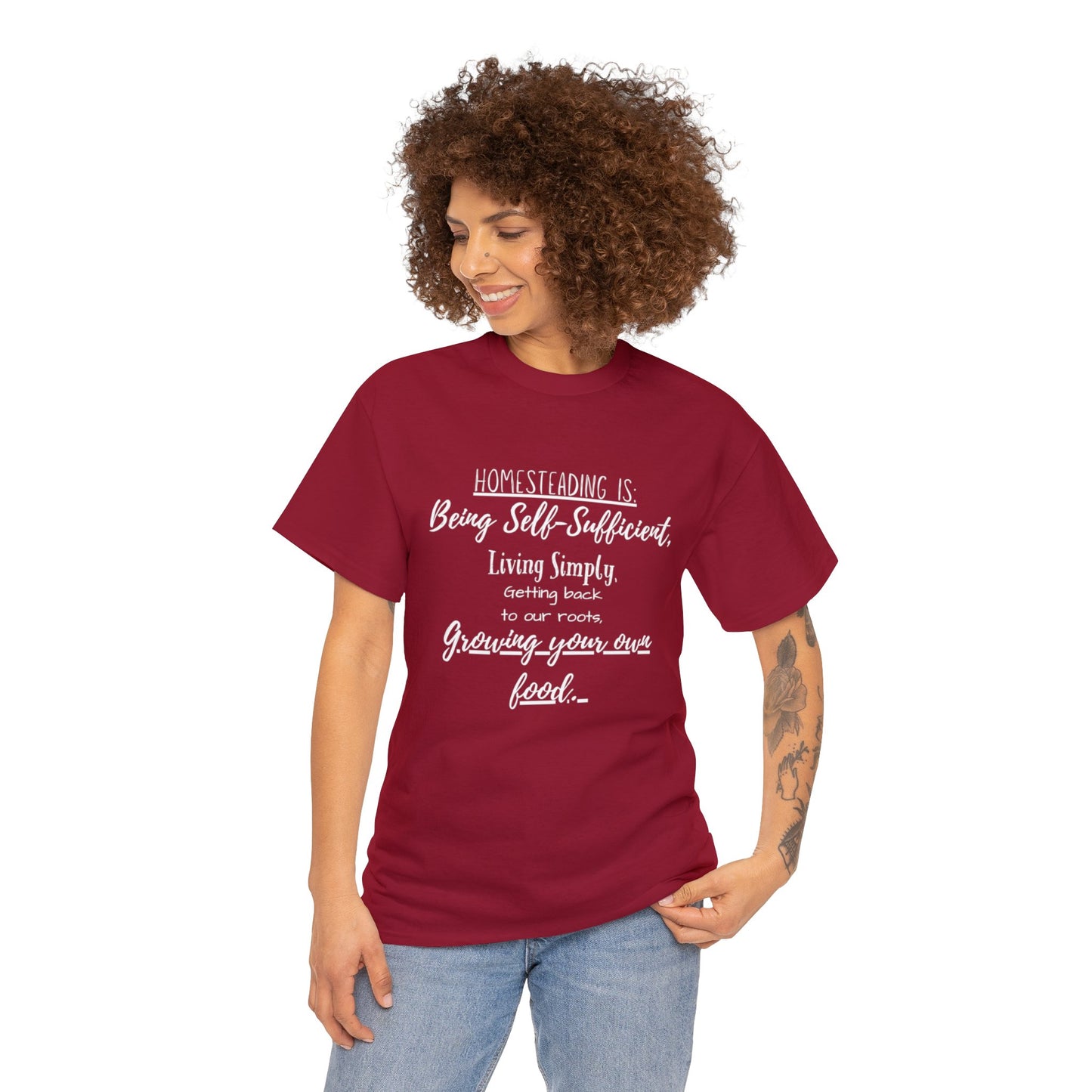 Homesteading Is - Unisex Heavy Cotton Tee