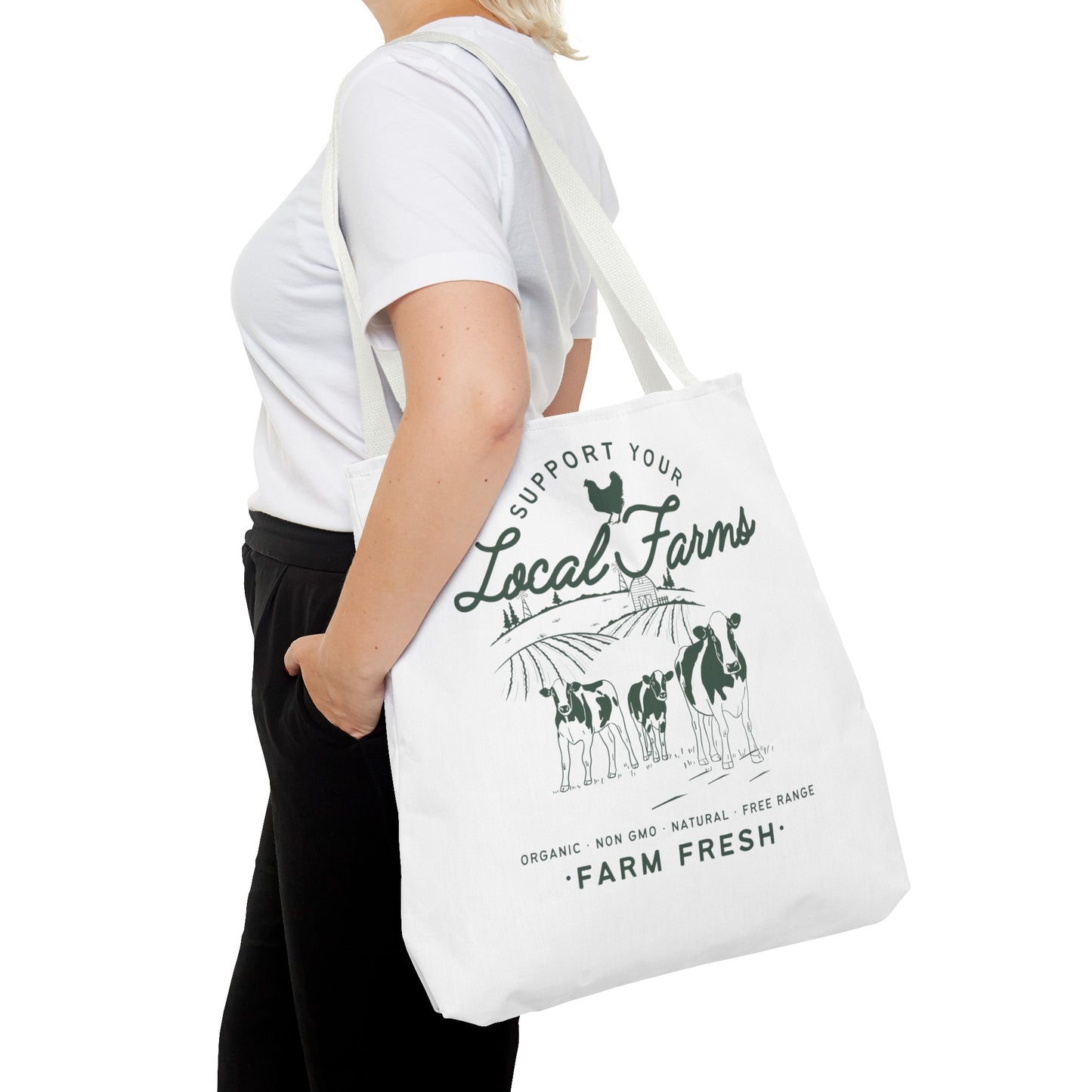 Support Your Local Farms - Tote Bag (AOP)