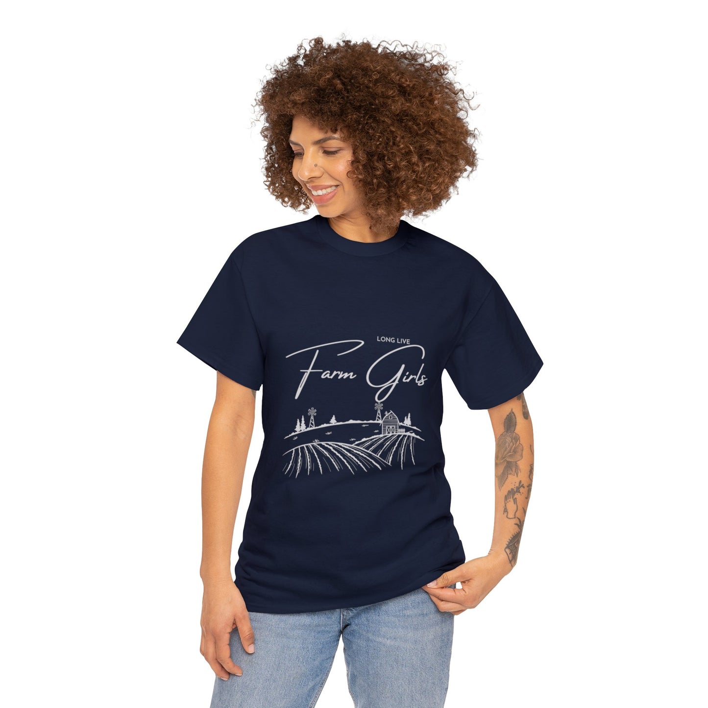 Long Live Farm Girls - Unisex Heavy Cotton Tee