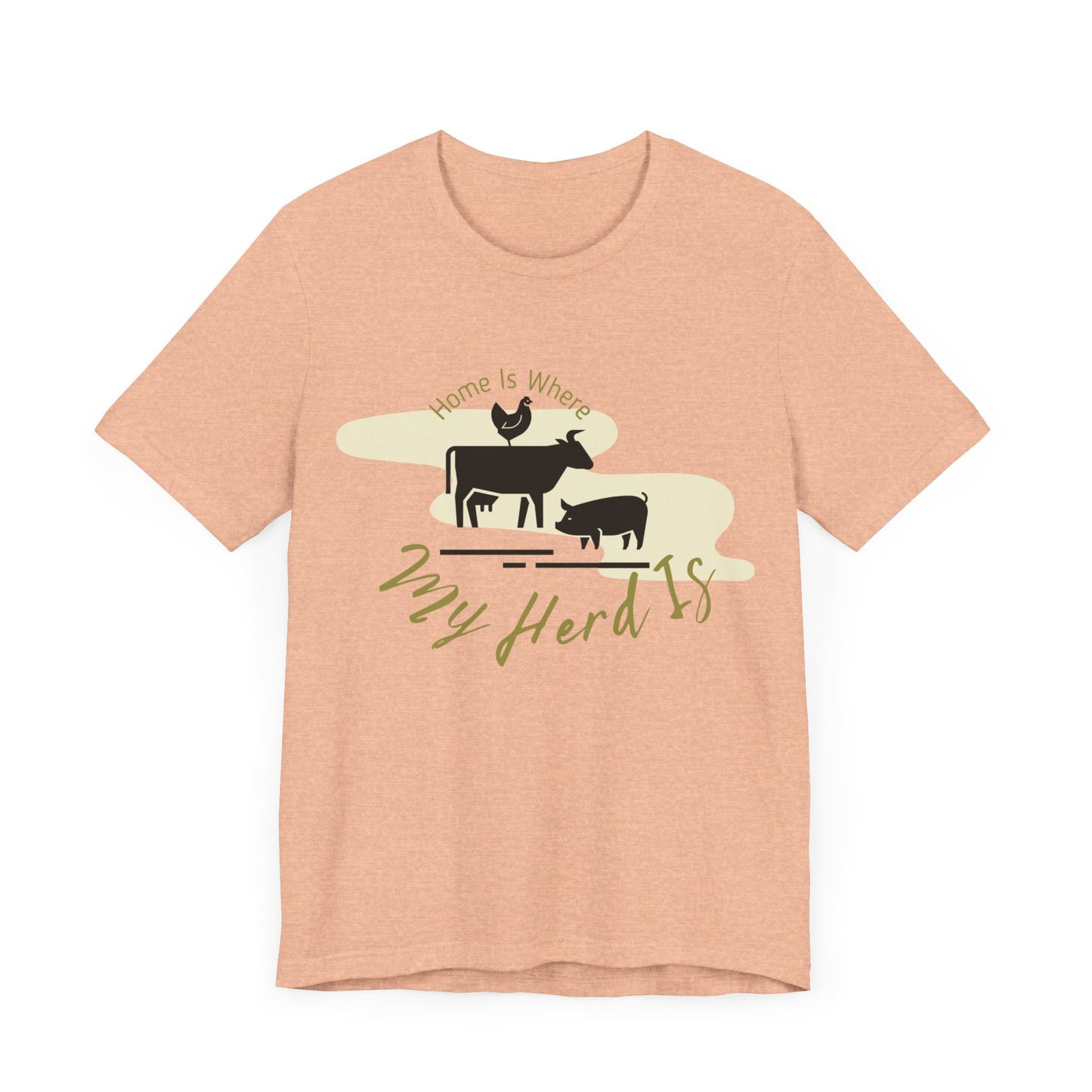 Home Is Where My Herd Is - Unisex Jersey Short Sleeve Tee