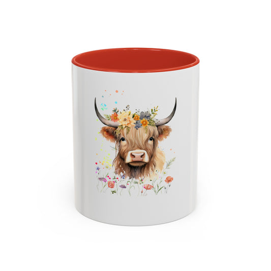 Highland Cow - Accent Coffee Mug (11, 15oz)