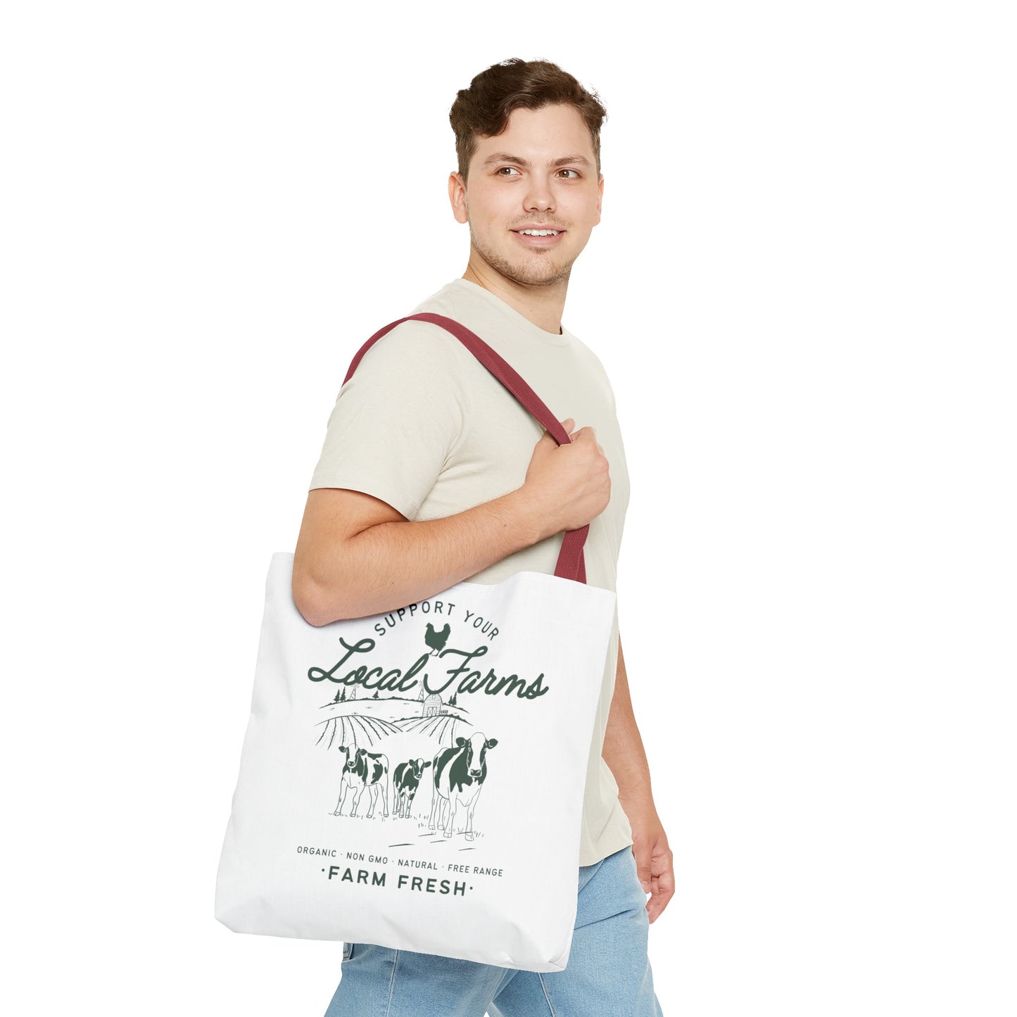 Support Your Local Farms - Tote Bag (AOP)