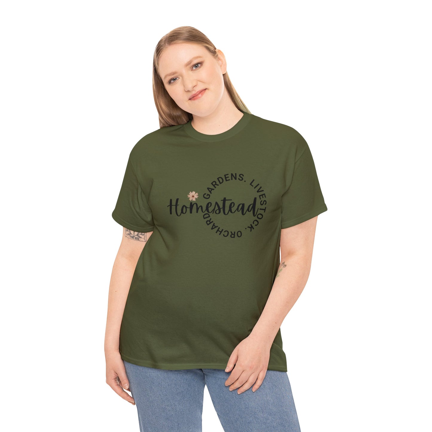 Gardens. Livestock. Orchard. Homestead - Unisex Heavy Cotton Tee