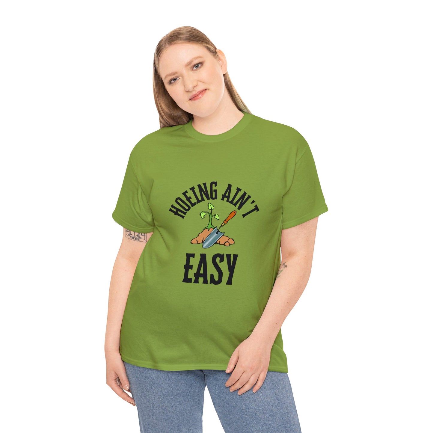 Hoeing Ain't Easy - Unisex Heavy Cotton Tee