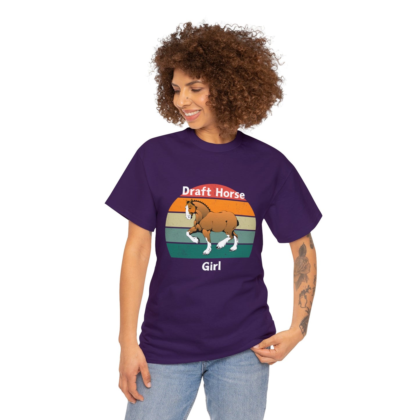 Draft Horse Girl - Unisex Heavy Cotton Tee