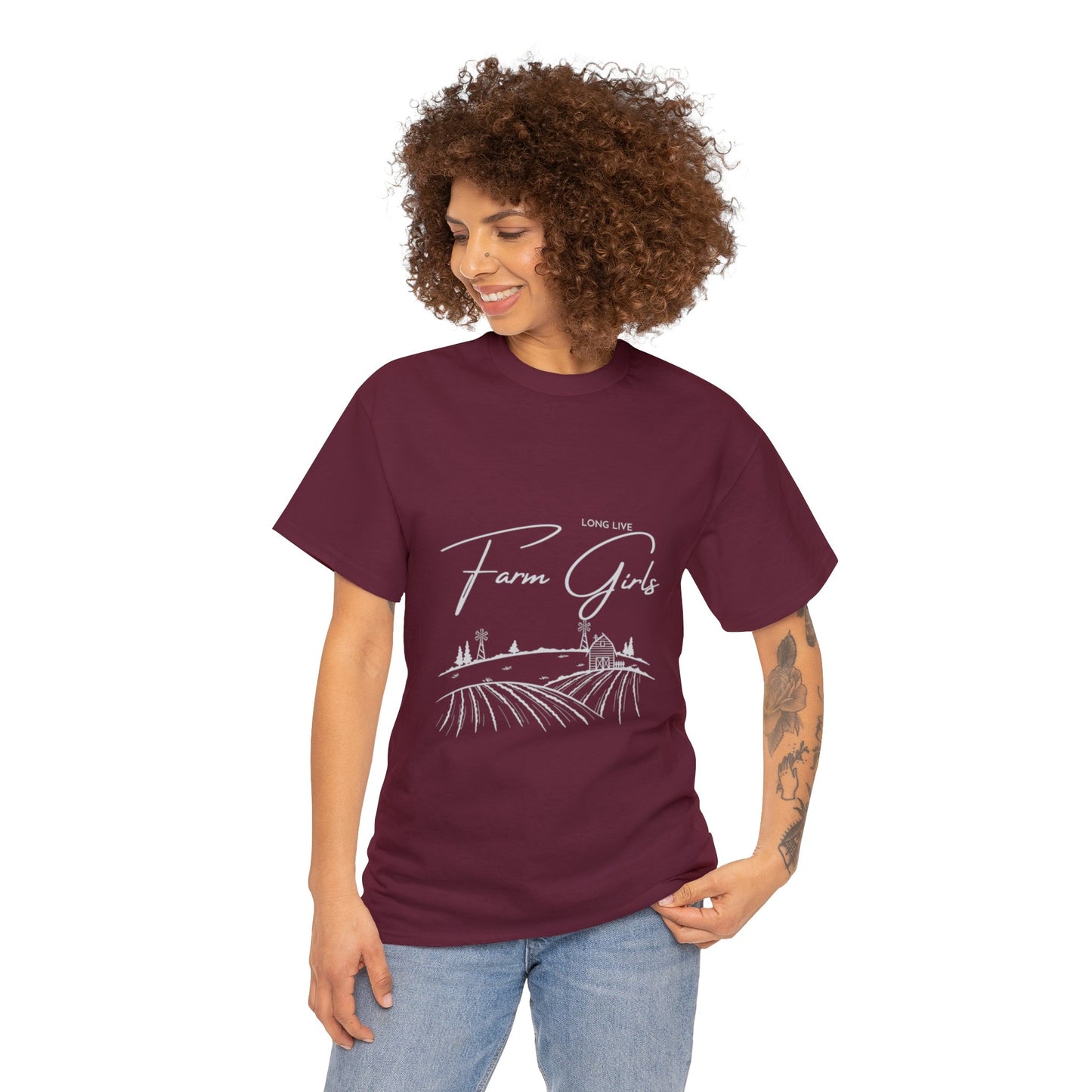 Long Live Farm Girls - Unisex Heavy Cotton Tee