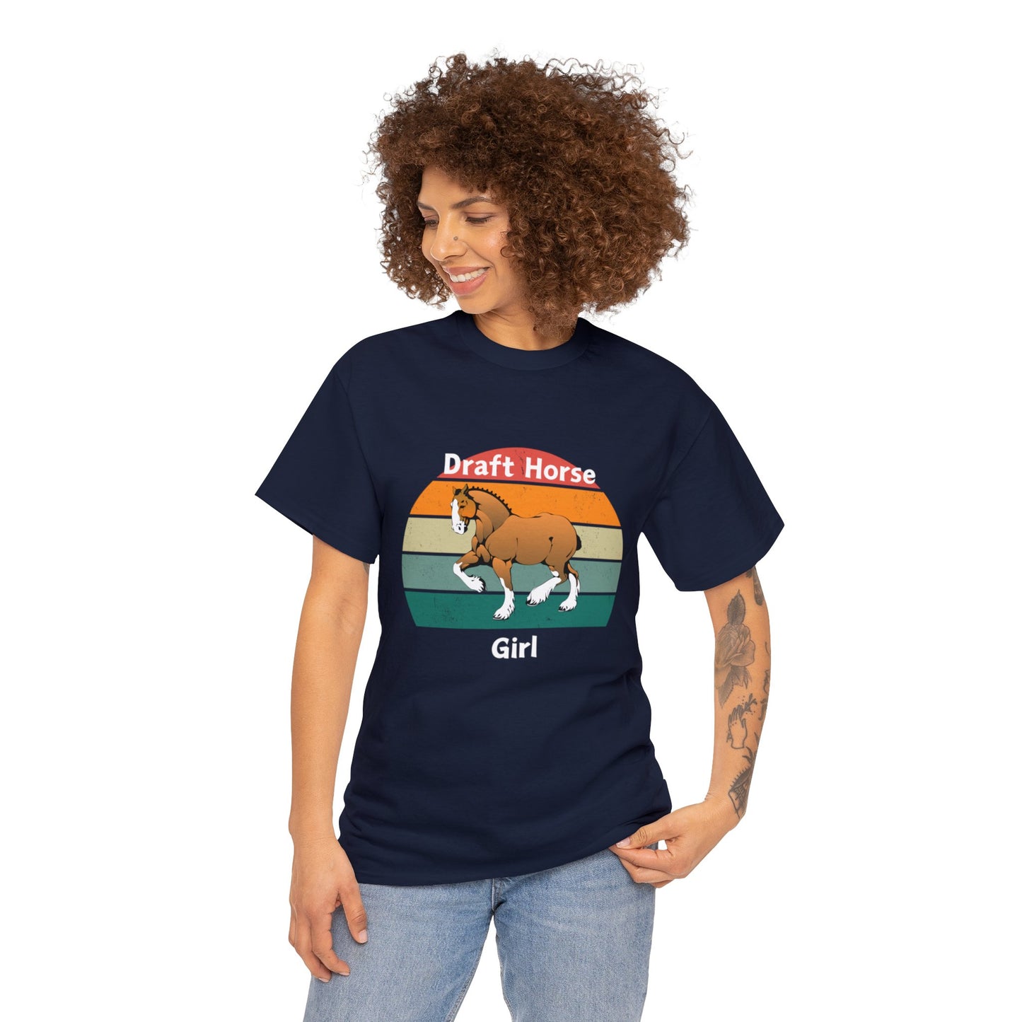 Draft Horse Girl - Unisex Heavy Cotton Tee