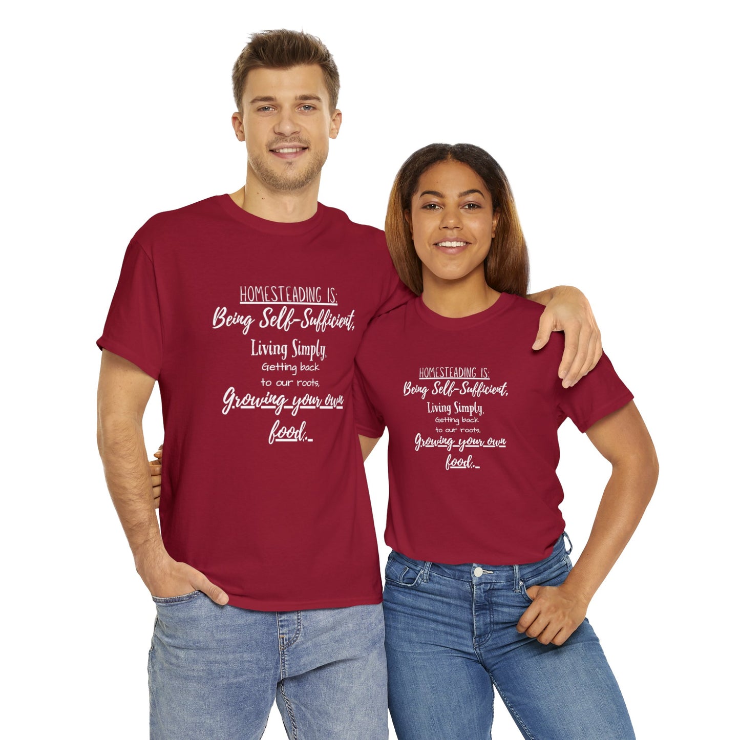 Homesteading Is - Unisex Heavy Cotton Tee