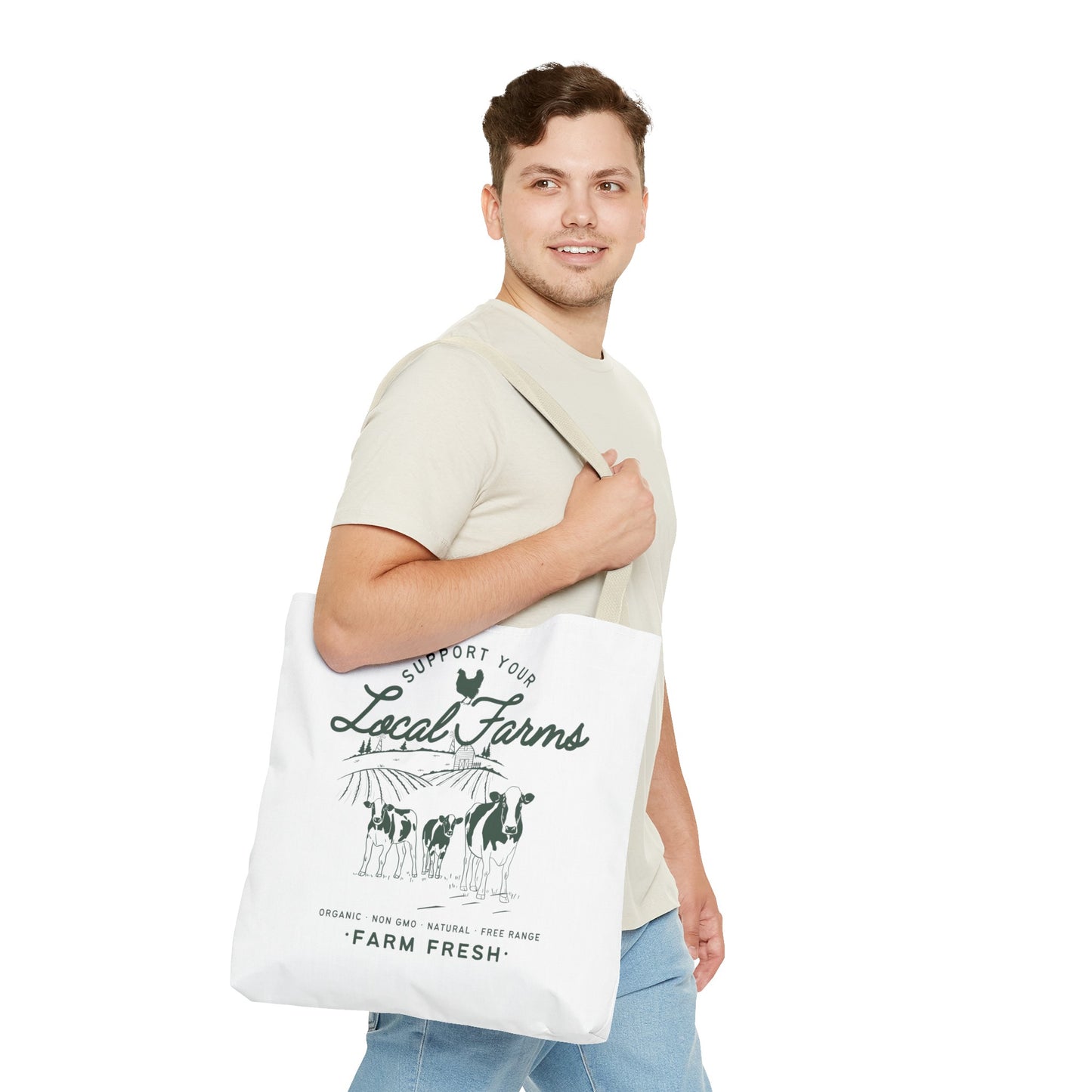 Support Your Local Farms - Tote Bag (AOP)