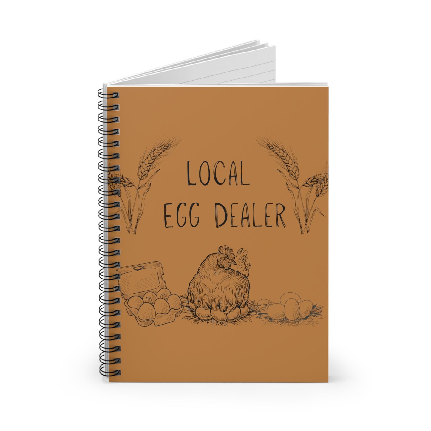 Local Egg Dealer - Spiral Notebook - Ruled Line