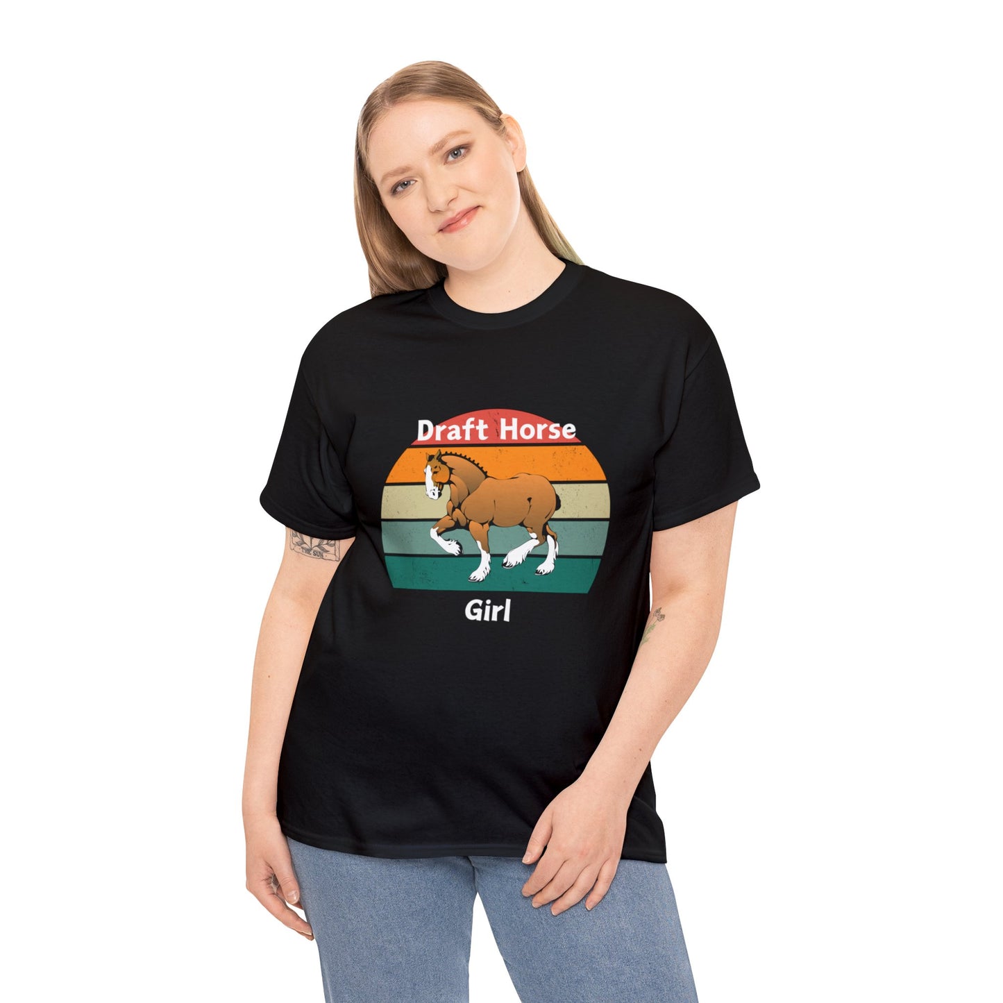 Draft Horse Girl - Unisex Heavy Cotton Tee