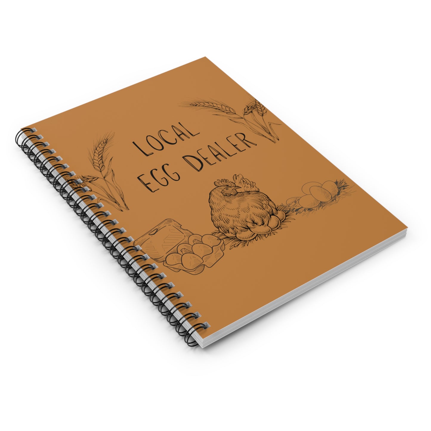 Local Egg Dealer - Spiral Notebook - Ruled Line