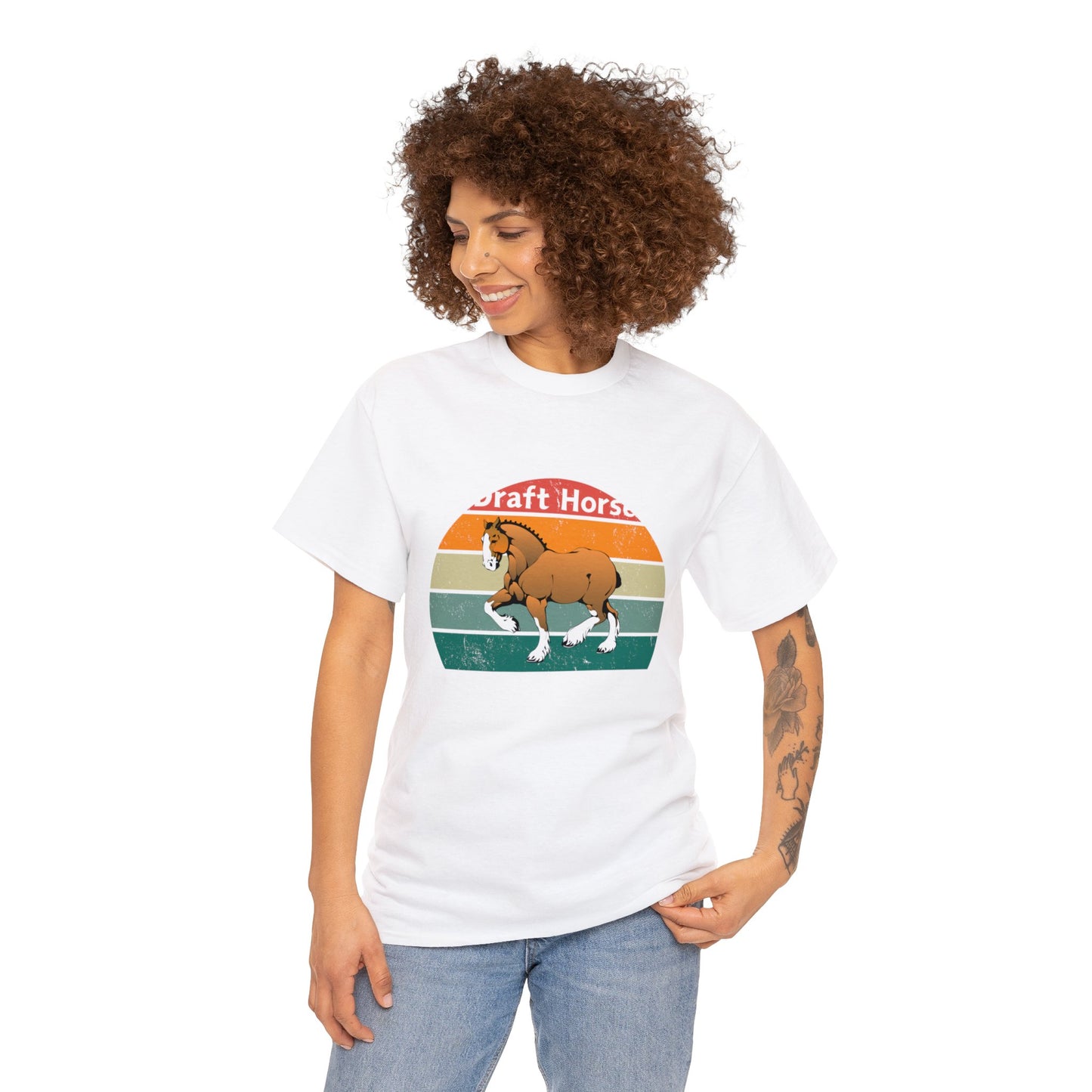 Draft Horse Girl - Unisex Heavy Cotton Tee