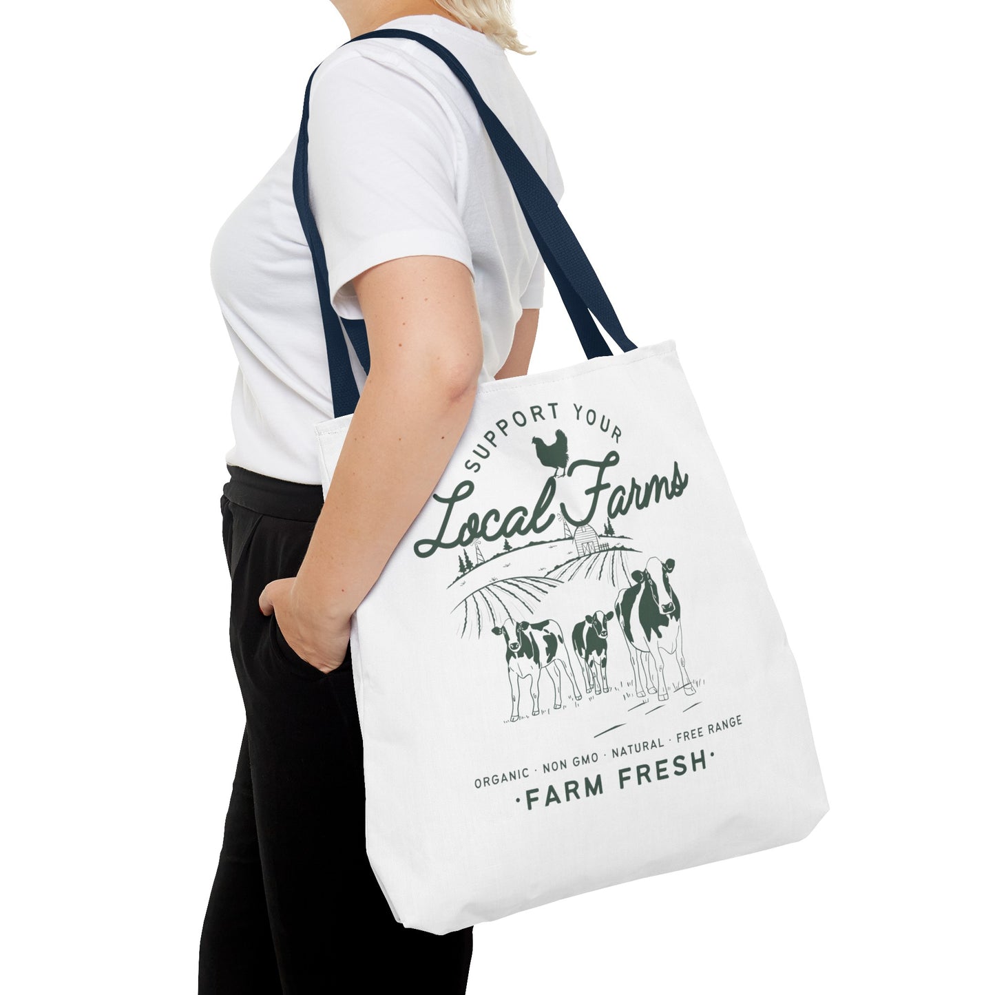 Support Your Local Farms - Tote Bag (AOP)